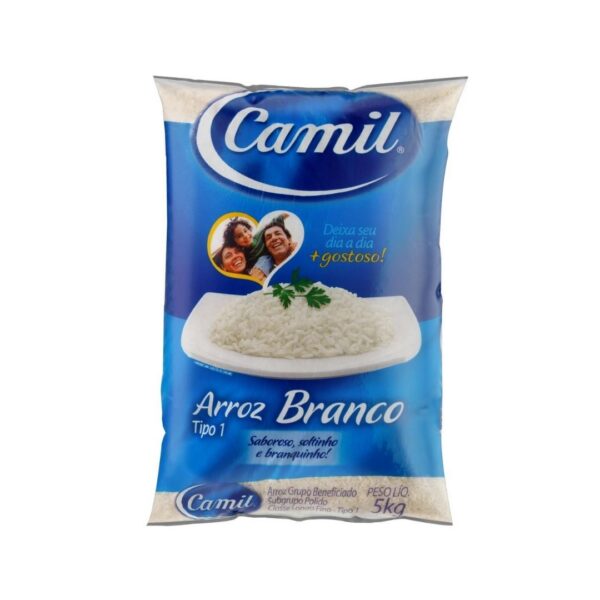 ARROZ BRANCO TIPO 1 CAMIL 5Kg