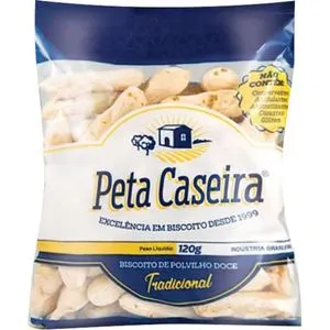 BISCOITO DE POLVILHO TRADICIONAL - PETA CASEIRA 120G