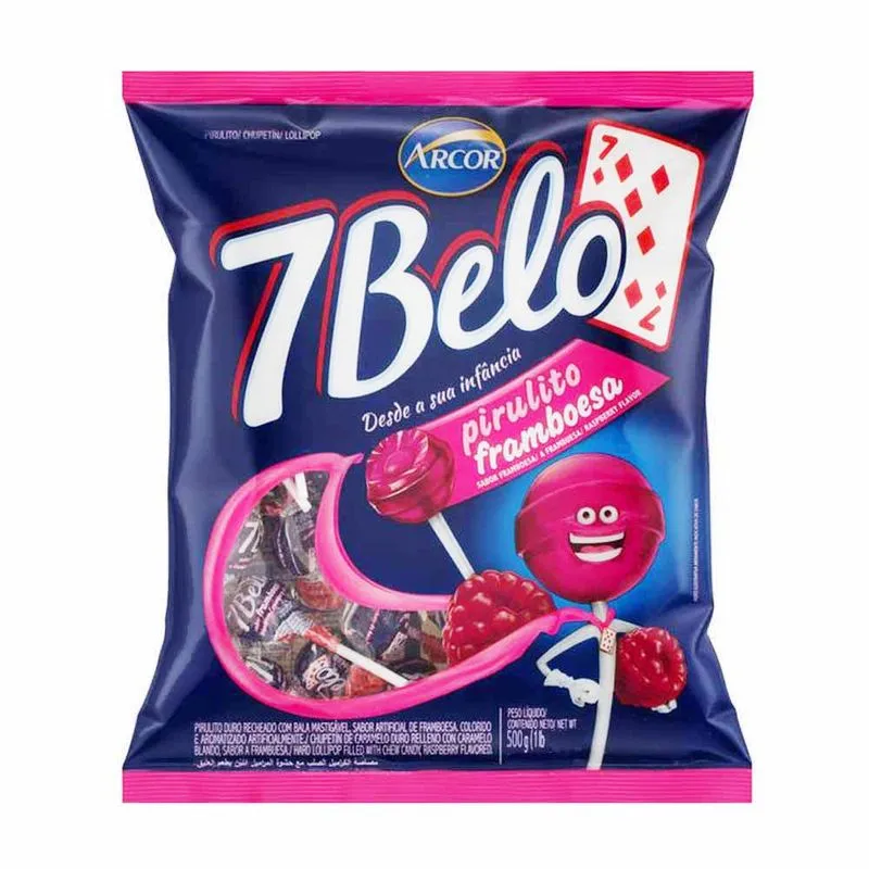 PIRULITO FRAMBOESA - 7BELO 500G